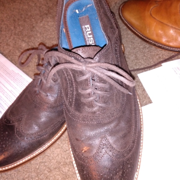 Men's suede wing tips shoes - Picture 4 of 4